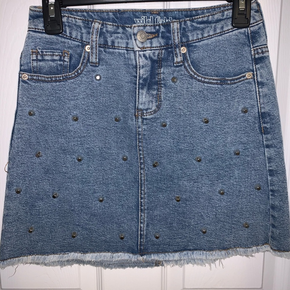 Target Jean skirt with cute detail on the front